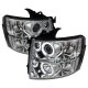 Chevy Silverado 3500HD 2007-2014 Clear CCFL Halo Projector Headlights with LED