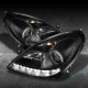 Mercedes Benz SLK 2005-2011 Black Projector Headlights with LED