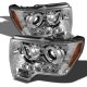 Ford F150 2009-2014 Clear CCFL Halo Projector Headlights with LED