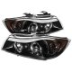 BMW 3 Series E90 Sedan 2006-2008 Black Dual CCFL Halo Projector Headlights
