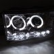 Dodge Ram 2002-2005 Clear Halo Projector Headlights with LED