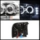 Ford Excursion 2000-2004 Clear Dual Halo Projector Headlights with LED