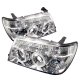 Toyota Land Cruiser 1998-2005 Clear Dual Halo Projector Headlights with LED