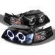 Ford Mustang 1999-2004 Black Halo Projector Headlights with LED