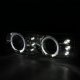 Chevy Silverado 1999-2002 Smoked Halo Projector Headlights LED DRL