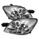 Toyota Yaris Sedan 2007-2011 Clear Halo Projector Headlights with LED