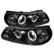Chevy Malibu 1997-2003 Black Halo Projector Headlights