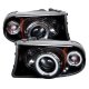 Dodge Dakota 1997-2004 Black CCFL Halo Projector Headlights