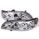 Honda Accord 1998-2002 Clear Dual Halo Projector Headlights with Corner Lights