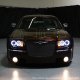 Chrysler 300C 2005-2010 Clear CCFL Halo Projector Headlights with LED