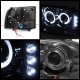 Ford F350 Super Duty 1999-2004 Smoked Dual Halo Projector Headlights