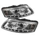 Audi A6 2005-2008 Clear Projector Headlights with LED Daytime Running Lights
