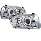VW Golf 1993-1998 Clear Halo Projector Headlights with Integrated LED