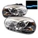 VW Golf 1999-2005 Clear Projector Headlights with LED Daytime Running Lights