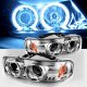 GMC Sierra 1999-2006 Clear CCFL Halo Projector Headlights with LED