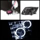 Dodge Ram 3500 2010-2018 Clear CCFL Halo Projector Headlights LED DRL