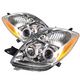 Toyota Yaris Coupe 2006-2008 Clear Dual Halo Projector Headlights with Integrated LED