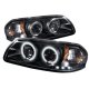 Chevy Impala 2000-2005 Black CCFL Halo Projector Headlights