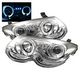 Chrysler 300M 1999-2004 Clear Dual Halo Projector Headlights with Integrated LED
