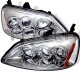 Honda Civic 2001-2003 Clear Halo Projector Headlights