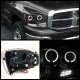 Dodge Ram 2006-2008 Black Dual Halo Projector Headlights with LED