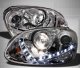 VW GTI 2006-2009 Clear HID Projector Headlights LED DRL