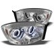 Dodge Ram 2006-2008 Clear CCFL Halo Projector Headlights with LED