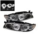 Pontiac Grand Prix 1997-2003 Black Dual Halo Projector Headlights with LED