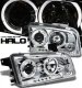 Dodge Charger 2006-2010 Clear Halo Projector Headlights with LED