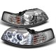 Ford Mustang 1999-2004 Clear Halo Projector Headlights with LED