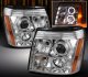 Cadillac Escalade 2003-2006 Clear Halo Projector Headlights with LED