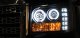 GMC Sierra 3500HD 2007-2014 Black CCFL Halo Projector Headlights with LED