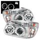 Ford Explorer 1995-2001 Clear Dual Halo Projector Headlights
