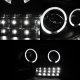 Jeep Grand Cherokee 1999-2004 Black Projector Headlights Halo LED