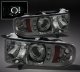 Dodge Ram 2500 Sport 1999-2002 Smoked Halo Projector Headlights with LED
