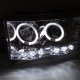 Dodge Ram 2500 2003-2005 Clear Halo Projector Headlights with LED