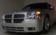 Dodge Magnum 2005-2007 Black Halo Projector Headlights with LED