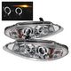 Dodge Intrepid 1998-2004 Clear Dual Halo Projector Headlights with Integrated LED