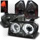 Chrysler 300 2005-2007 Smoked CCFL Halo Headlights and LED Tail Lights