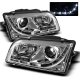 Volvo S40 1997-2003 Clear Projector Headlights with LED Daytime Running Lights