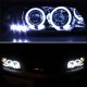 Chevy Impala 2000-2005 Smoked CCFL Halo Projector Headlights with LED