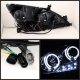 Honda Accord 2003-2007 Clear Halo Projector Headlights with LED DRL