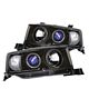 Scion xB 2004-2006 Black Dual Halo Projector Headlights