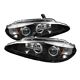 Dodge Intrepid 1998-2004 Black Dual Halo Projector Headlights with Integrated LED