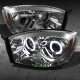 Dodge Ram 2500 2006-2009 Smoked CCFL Halo Projector Headlights with LED