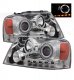 Ford F150 2004-2008 Clear Projector Headlights with Halo and LED