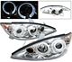 Toyota Camry 2005-2006 Clear Dual Halo Projector Headlights
