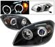 Chevy Cobalt 2005-2010 Projector Headlights Black CCFL Halo LED