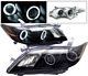 Toyota Camry 2007-2009 Black Projector Headlights CCFL Halo