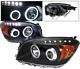 Toyota RAV4 2006-2008 Black Projector Headlights with CCFL Halo